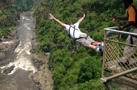 Bungy jump, Livingstone