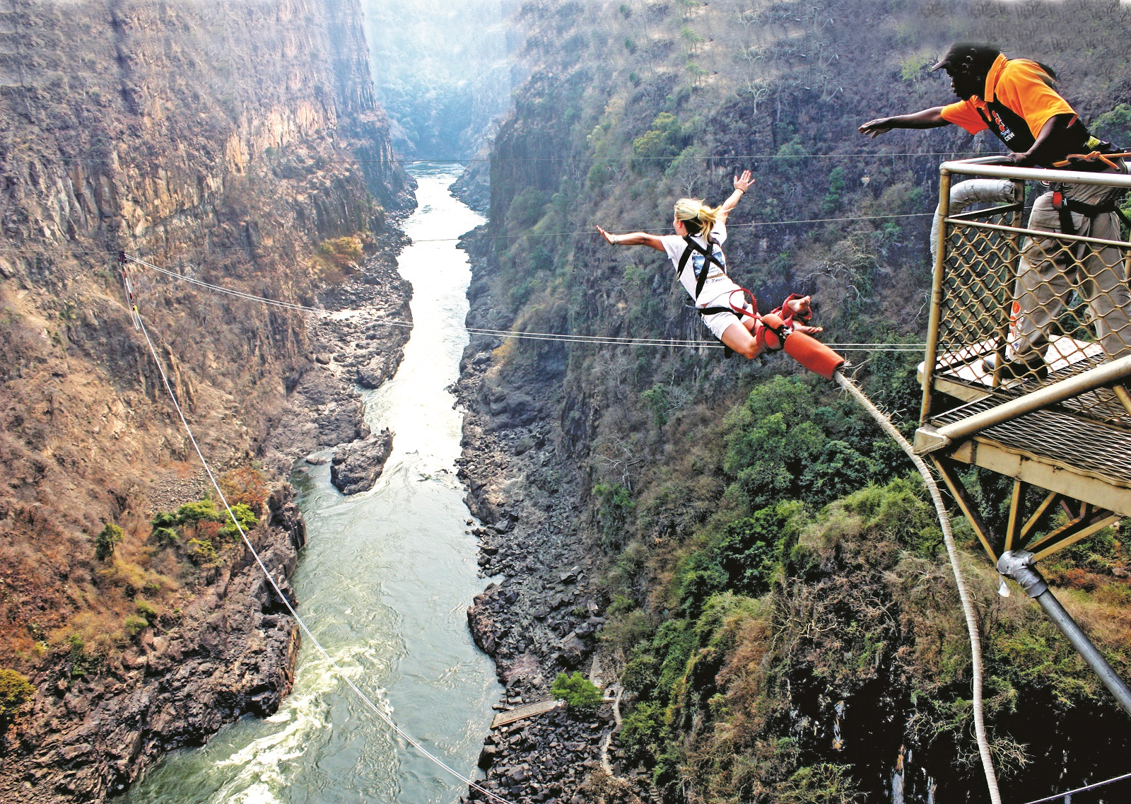 Will Smith Gets “Jiggy Wit It” &  Takes On The Victoria Falls Bungy Jump